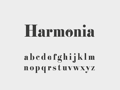 Harmonia font