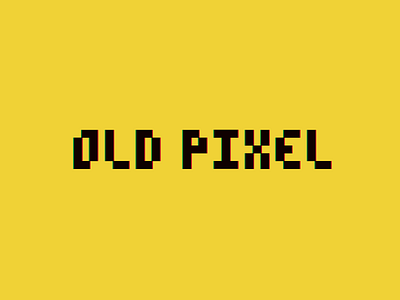 Old Pixel font bit font pixel type typographic vector