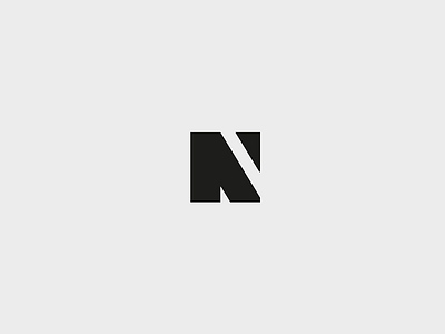 N Letter alphabet letter logo n type