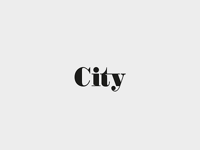 City Logo lettering logo logotype type