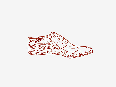 Wooden shoe lasts illustration lasts shoe vector wood