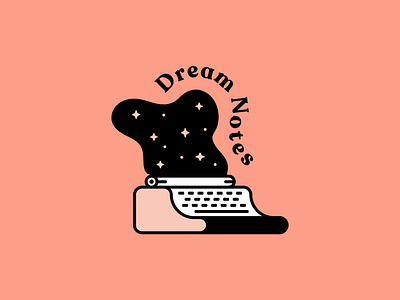 Dream Notes app logo brand dream graphic design icon identity illustration logo vector