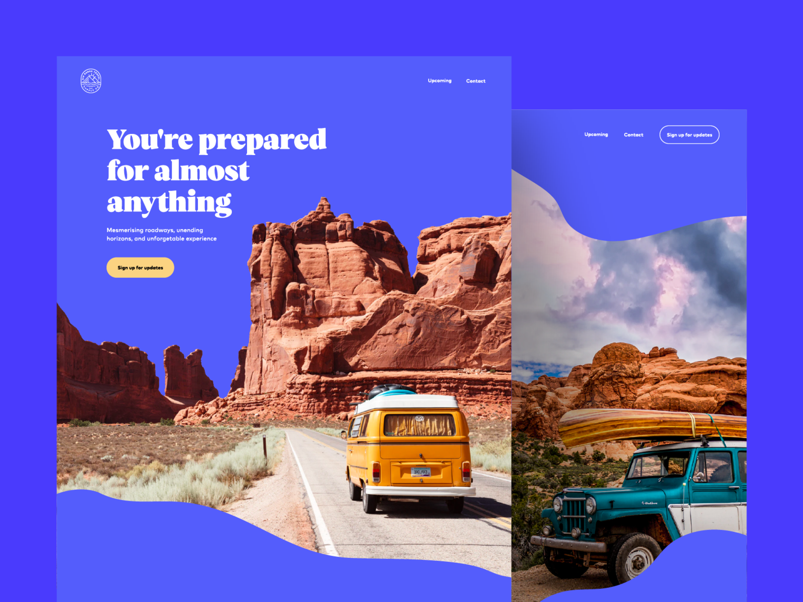 Travel Site by Aaron Davis on Dribbble