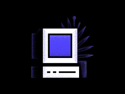 Desktop computer desktop icon illustration