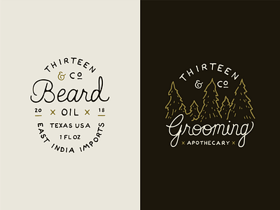 Labels apothecary beard oil brand grooming label labels lettering typography