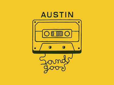 Austin austin cassette graphic music