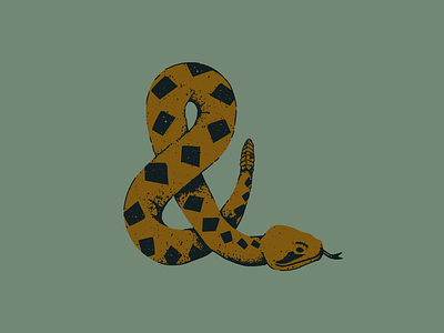 Amper-Snake ampersand graphic illustration lettering lettering art snake