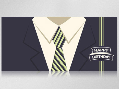 greeting card in business style