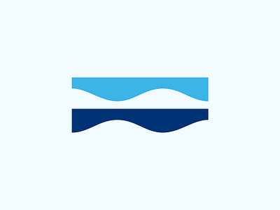 Tropical Logo beach blue hawaii landscape logo nature ocean tourism tropical tropical leaves water wave