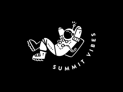 s u m m i t — v i b e s chill colorado denver illustration sci fi space spaceman summit vector