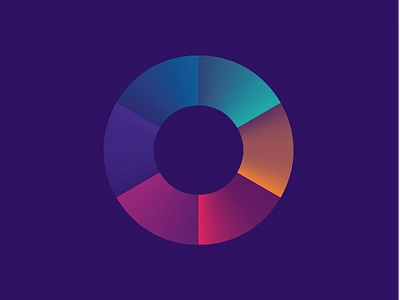 Gradients and s*** color study gradient infograph pinwheel rainbow