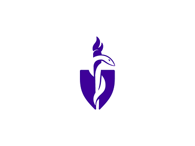 Rod of Asclepius Medical Logo