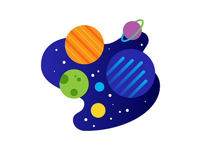 Space! astronomy exploration illustration planet science space vector