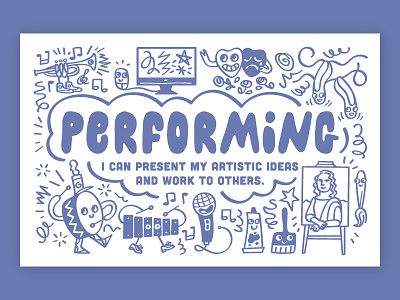 Fine Arts Poster: Performing