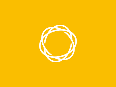 Wreath logo circle flag gold logo minimal oval simple weave woven wreath yellow