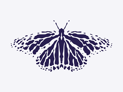 Rorschach butterfly blot butterfly graphic ink logo messy psychology spill vector