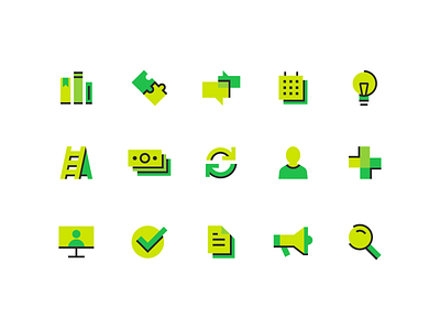 Icons announcement book bullhorn college computer education elearning green icon iconset learning library lightbulb medical school search university user vector webinar
