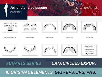 DNArts Series - Data Circles - (free vectorial) data diagram free free goodies illustrator vectorial