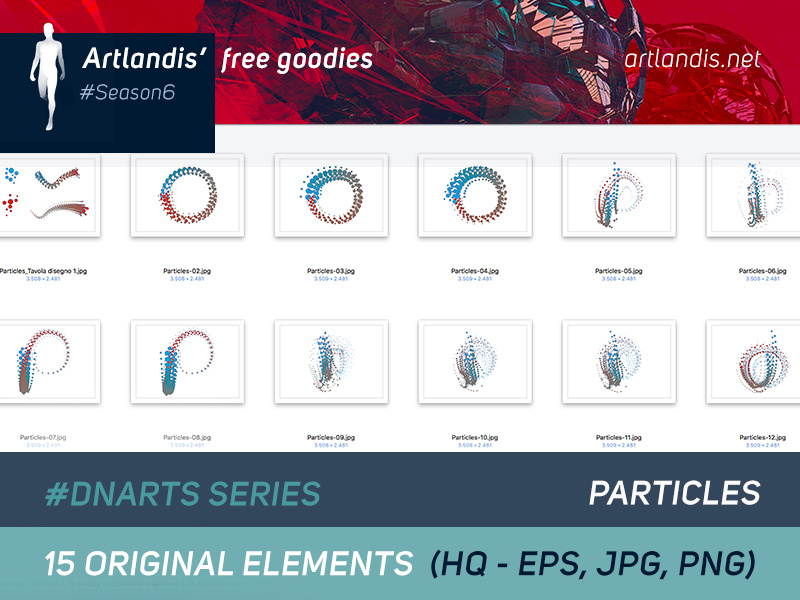DNArts Series - Particles  (free vectorial) diagram data free goodies illustrator vectorial free