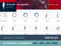 DNArts Series - Particles  (free vectorial)