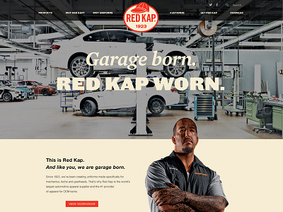 Red Kap Web Comp apparel automotive garage red kap website