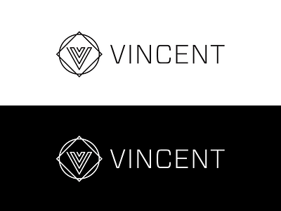 Vincent Printing black logo printer white