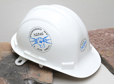 Safety Helmut Swag branding design graphicdesign logo material sticker swag