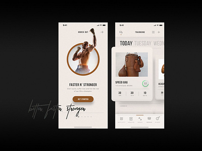 Boxing Fitness App UI