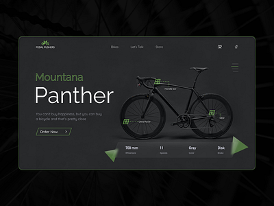 Panther Cycle Landing Page branding cycle landing landingpage ui uidesign uiux ux web app web designer web ui webdesign website