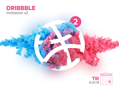 Dribbble Invitation x2