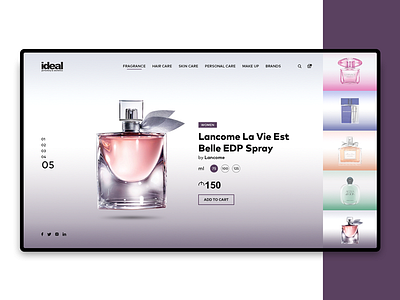 IDEAL Perfumery & Cosmetics azerbaijan cart design feridaydin fullscreen ideal parfumery product page website