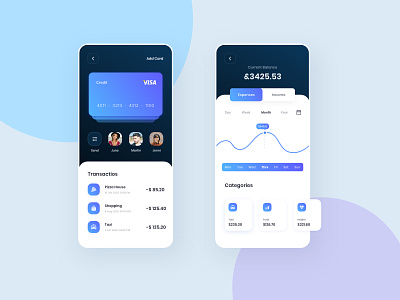 Finance App app bank design dribbble finance app mobileui uiux