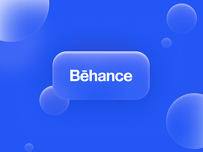 Behance Cover Image | Glass Effect