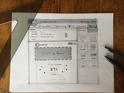 Wireframing during the holidays :)