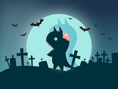 Belated Halloween Datamonster datamonster flat game halloween icon illustration monster
