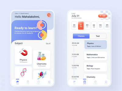 Learning App design elearning learningapp minimalist mockups onlinelearning userinterface uxui