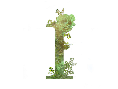 Number One double exposure nature number one typography