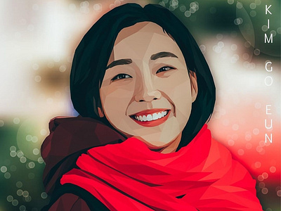 KimGoEun - Lowpoly portrait