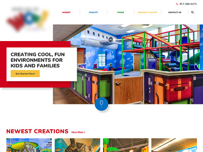 Website of games for children colors flat ui web design web web design