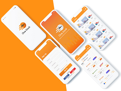 Onekiosk Ecommerce App app branding delivery delivery service ecommerce ecommerce design logistics logistics company logo minimal online shopping online store ui uidesign uiux web webstore