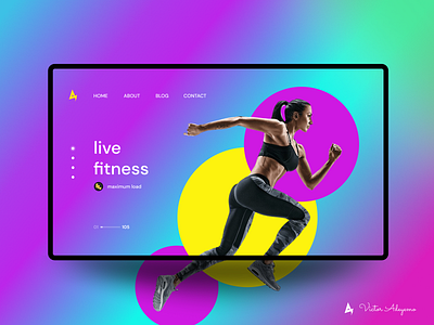 Fitness Landing page branding colorful fitness fitness club gradient gradient color gym landing page landingpage lifesyle minimal san francisco uidesign uiux web webdesign website weightlifting