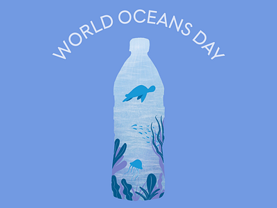 World Oceans Day illustration