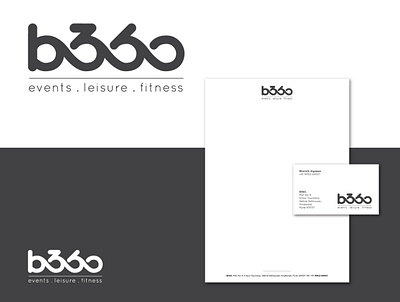 b360 design studio design studio india fitness logo illustrator logodesign logotype minimalist logo vector