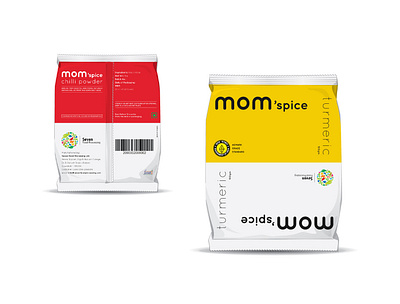 mom'spice design studio india designer logo indian spice packaging logo design logotype naming organic food organic logo packaging design