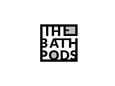 The Bath Pods bathroom pods brand designer branding branding design corporate identity design studio design studio india logodesign logodesignersclub typography logo