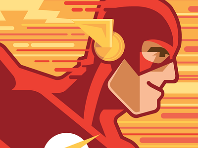 My Name is *not* Gordon... I'm the Fastest Man Alive flash flat illustration mike wieringo rounded simplified vector wally west