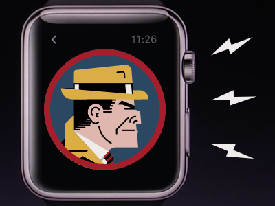Lightning bolts... or nah? apple dick dick tracy headgear iwatch jokes lightning bolts tracy watch