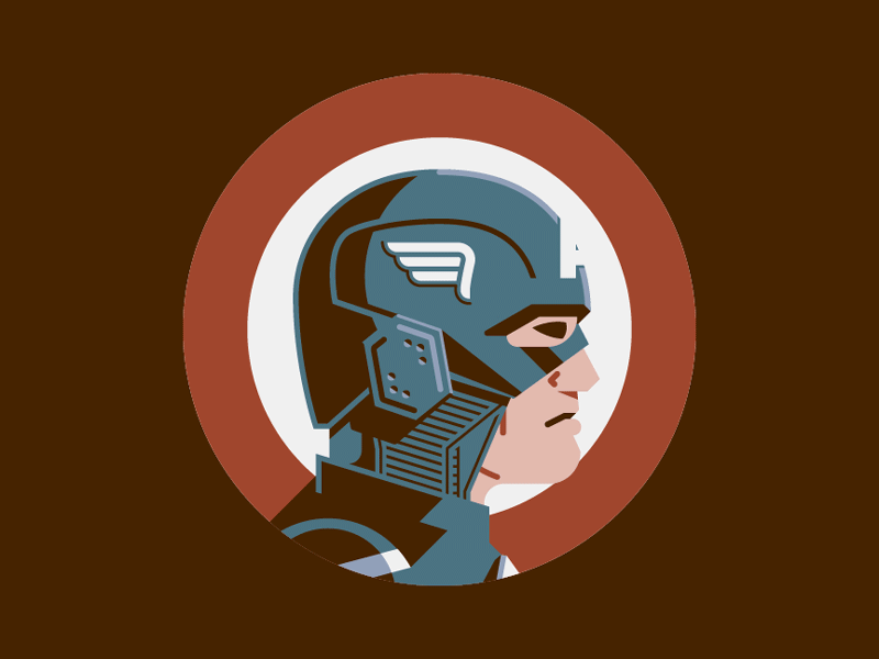Headgear Captain America Shield Swap avengers captain america flat gif headgear profile rogers soldier stealth steve vector winter