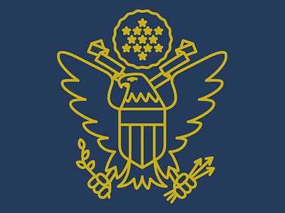 Passport Eagle arrows banner crest eagle passport seal shield stars stripes usa