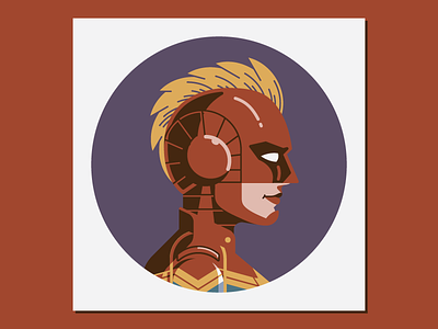 Headgear: Carol Danver's mohawk (and interstellar helmet) captain marvel comics headgear helmet profile superheroes